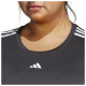 Adidas Γυναικεία κοντομάνικη μπλούζα Aeroready Train Essentials 3-Stripes (Plus Size)